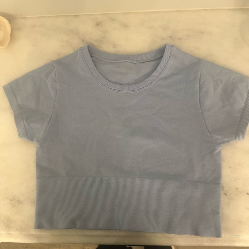 Aerie Light Blue Crop Top